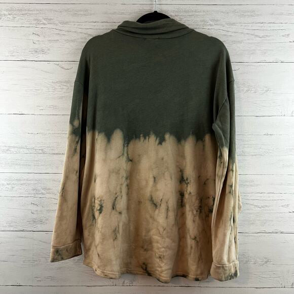 Fantastic Fawn Bleach Dye Oversized Shacket Size S - Picture 2 of 10